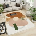 Irregular Circle Line Area Rug, Creative Simple Fashion Large Rugs