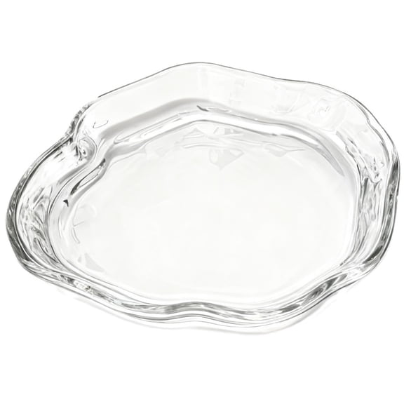 Irregular Cloud-Shaped Glass Dish Designer Transparent Fruit Bowl Pastry Plate Chinese-Style Afternoon Tea Tray Snack