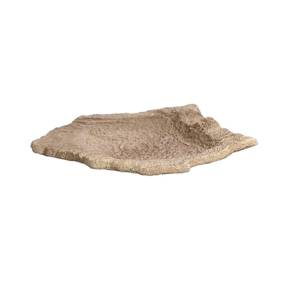 Irregular Creativity Imitation Stone Drip Tray Tabletop Retro Ceramic Flower Arranging Saucer