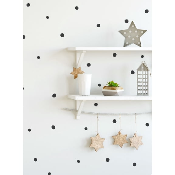 Irregular Dots Wall Decals Stickers (0.75 - 1 inch dots) - Black