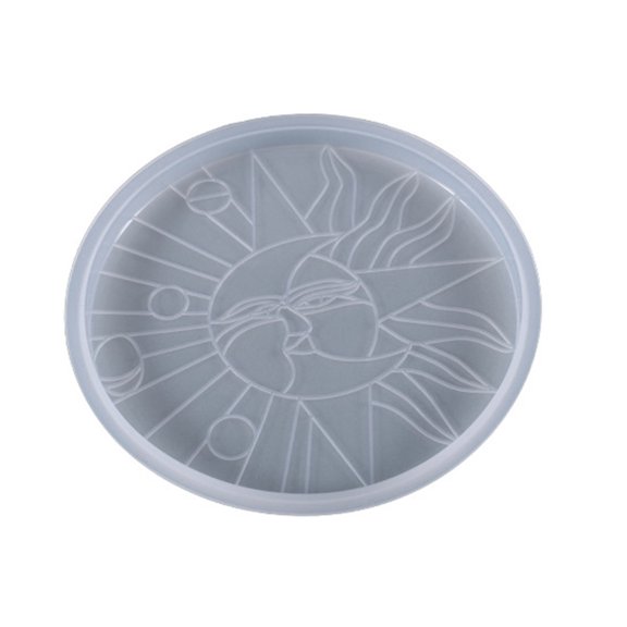 Irregular Flower Pattern Coasters Tray Silicone Mold Epoxy Resin Mold for Stylish Home Decoration Handmade Cup Mat Mould