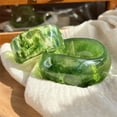 thumbnail image 1 of Irregular Geometric Transparent Resin Bracelet, 1 of 2