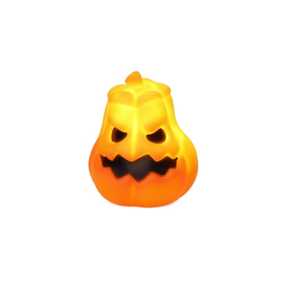 Irregular Gourd Shaped Jack O Lantern Light, Scary Grimace Pumpkin LED Lamp Battery Operated Halloween Tabletop Tiered Tray Decor