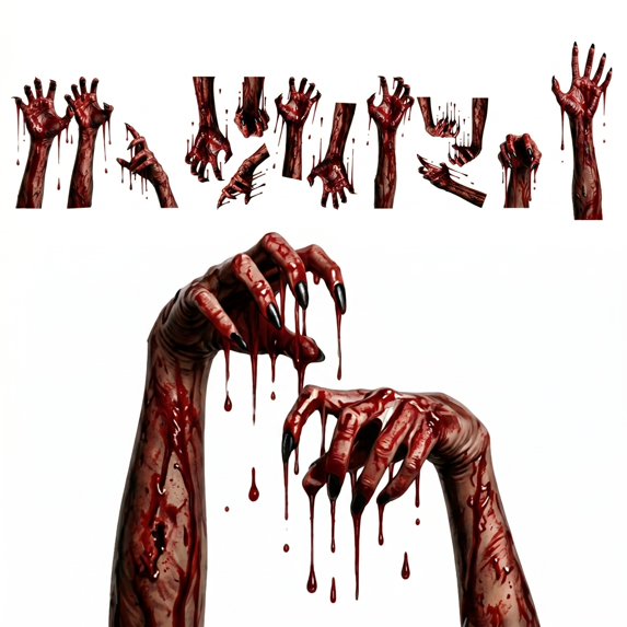 Irregular Hand Shape Sticker