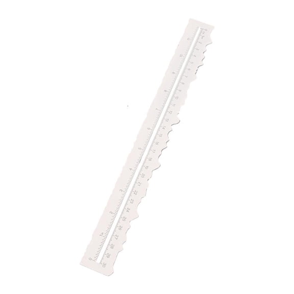 Irregular Jagged Ruler Metal Paper Tearing Ruler Craft Ruler Deckle Edged Ruler