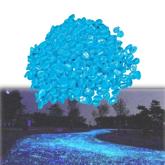 Irregular Luminous Pebbles Glow in the Dark Stepping Stones Glowing Landscape Rocks Waterproof River Rocks for Flower Bed Garden Landscaping Yard Lawn Walkway Patio Aquarium Fish Tank Decor