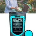 thumbnail image 1 of Irregular Luminous Pebbles Glow in the Dark Stepping Stones Glowing Landscape Rocks Waterproof River Rocks for Flower Bed Garden Landscaping Yard Lawn Walkway Patio Aquarium Fish Tank Decor, 1 of 9
