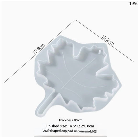 Irregular Maple Leaf Silicone Mold for Resin Coaster DIY Craft