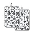 thumbnail image 1 of Irregular Pattern Black and White Print Oven Mitts Pot Holders 2 pcs Heat Resistant for Kitchen Baking Grilling, 1 of 7
