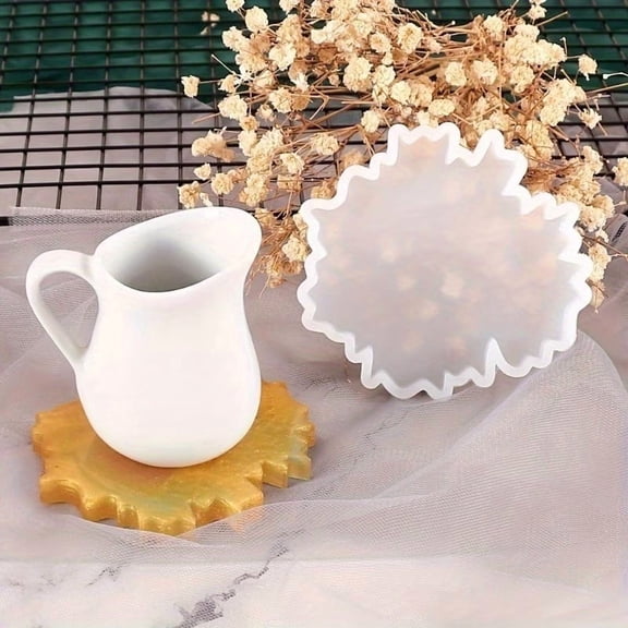 Irregular Resin Coaster Mold Silicone Casting for DIY Coasters Bowls