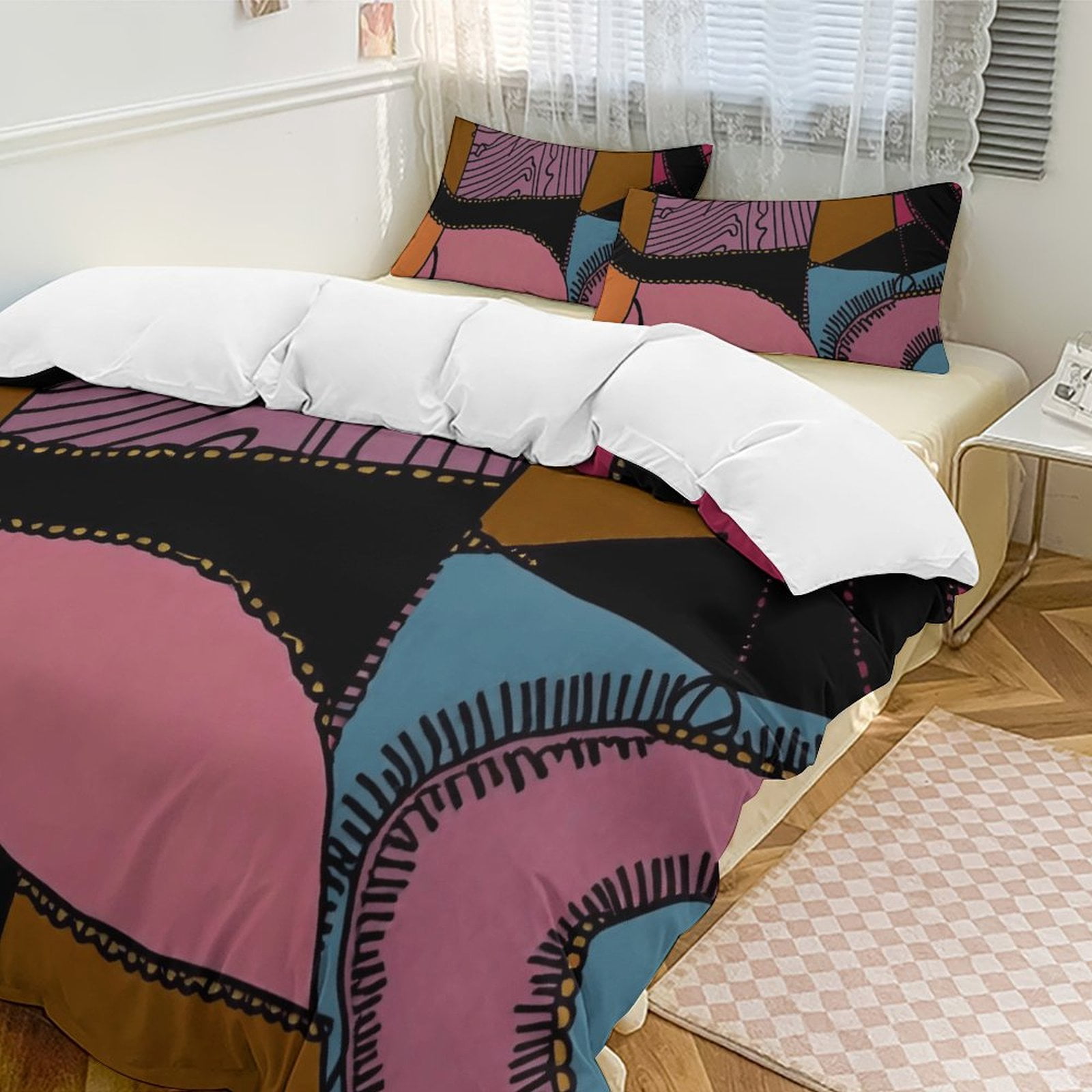 Irregular Shape Bedding Set Duvet Cover for Kids Teen Boys Modern ...