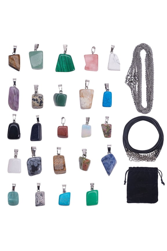 Irregular Shape Healing Natural Beads Gemstone DIY Pendants DIY