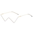 thumbnail image 1 of Irregular Shape Retro Glasses Eyewear Vintage Unisex Glasses Frame Accessory, 1 of 2