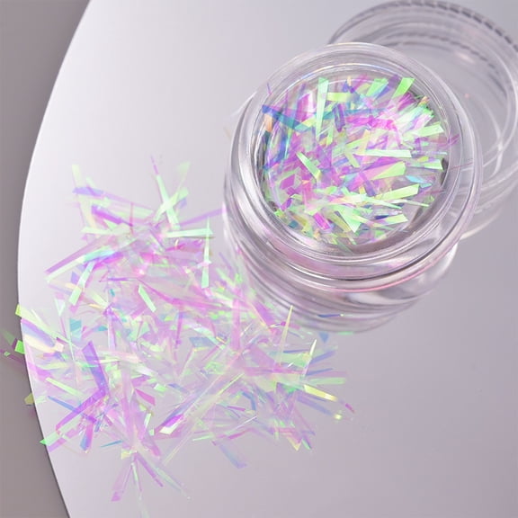 Irregular Shaped Glass Paper Nail Stickers - Creative Nail Art Accessories for Stunning Manicures