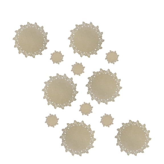 Irregular Shaped Placemat Heatproof Felt Table Protectors For Kitchen Countertops And Dining