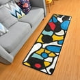 thumbnail image 1 of Irregular Shapes 72×24 inch Runner Rug Non-Slip Pads Ares Rugs Washable for Bedroom Bathroom Living Room, 1 of 6
