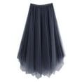 thumbnail image 1 of Irregular Skirt Women's Long A Line Asymmetrical Boho Maxi Skirt Flowy Stylish Elegant Casual Summer Fashion, 1 of 2