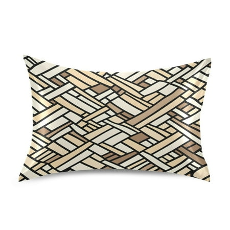 Irregular Texture Luxury Silky Soft Pillowcase Standard Size Wrinkle Resistant Envelope Closure 20x26in