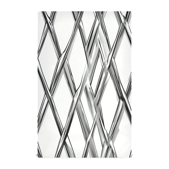 Irregular Texture Pattern Decorative Waffle Towel Kitchen Dishcloth 28x18in Multi-Use Tea Towel