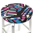 thumbnail image 1 of Irregular graffiti Round Bar Stool Seat Covers, Elastic Round Chair Cover Stool Seat Slipcover Bar Stool Cushions Round Pad for 12-14 inch, 1 of 5
