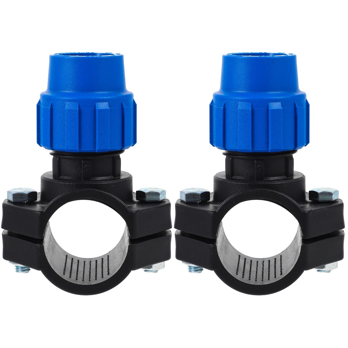 Irrigating System Supply Garden Hose Saddle Clamp 2 PCS Water Pipe Seat