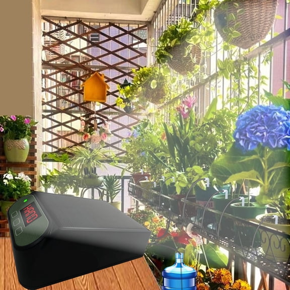 Irrigation Controller,Auto Water Plant Solarpowered Lcd Screen Lcd Screen Auto Dsfen Eryue Hxber Twirltide