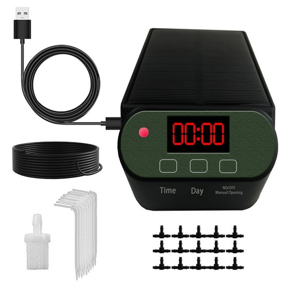 Irrigation Controller,Solarpowered Lcd Screen Lcd Screen Auto Hxber Eryue Twirltide Dsfen