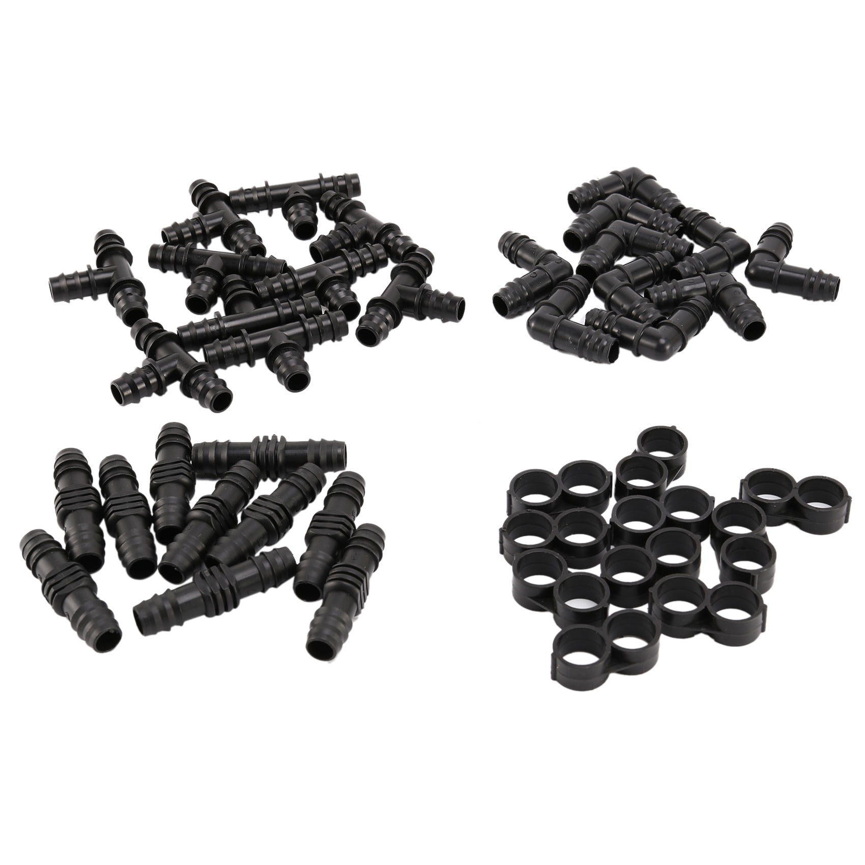 Irrigation Fittings Kit for 1/2 inch Tubing Barbed Connectors ( 16mm