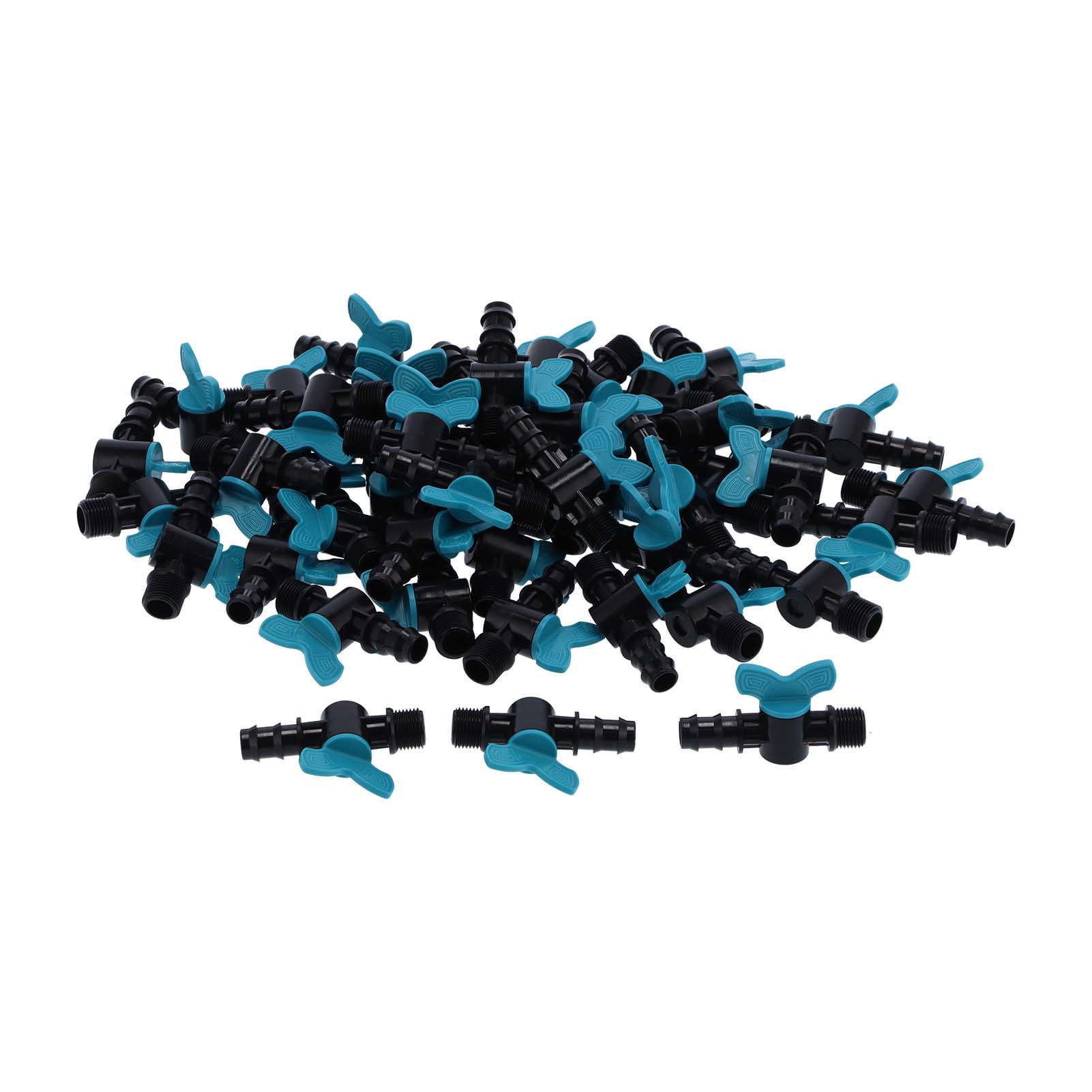 Irrigation Gate Valves, 50PCS Irrigation Valve Hose Connectors Barbed
