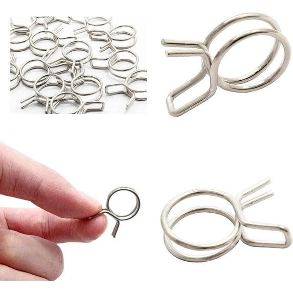 Fuel Injection Clamps 36 Pcs (1/4" 5/16" 3/8" ) FUEL INJECTION HOSE PIPE CLAMP / AUTO Fuel Clamps US E 1/4 Hose Clamp - Foto 7