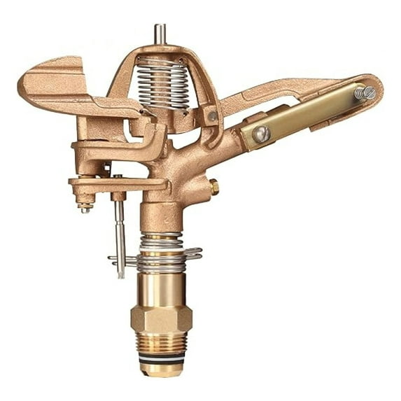 Irrigation King RK-45 1" Brass Impact Sprinkler - 23° Part Circle, 9/32"x1/8" - Durable Lawn & Garden Sprinkler for Efficient Watering, 13.5-29 GPM Flow Rate
