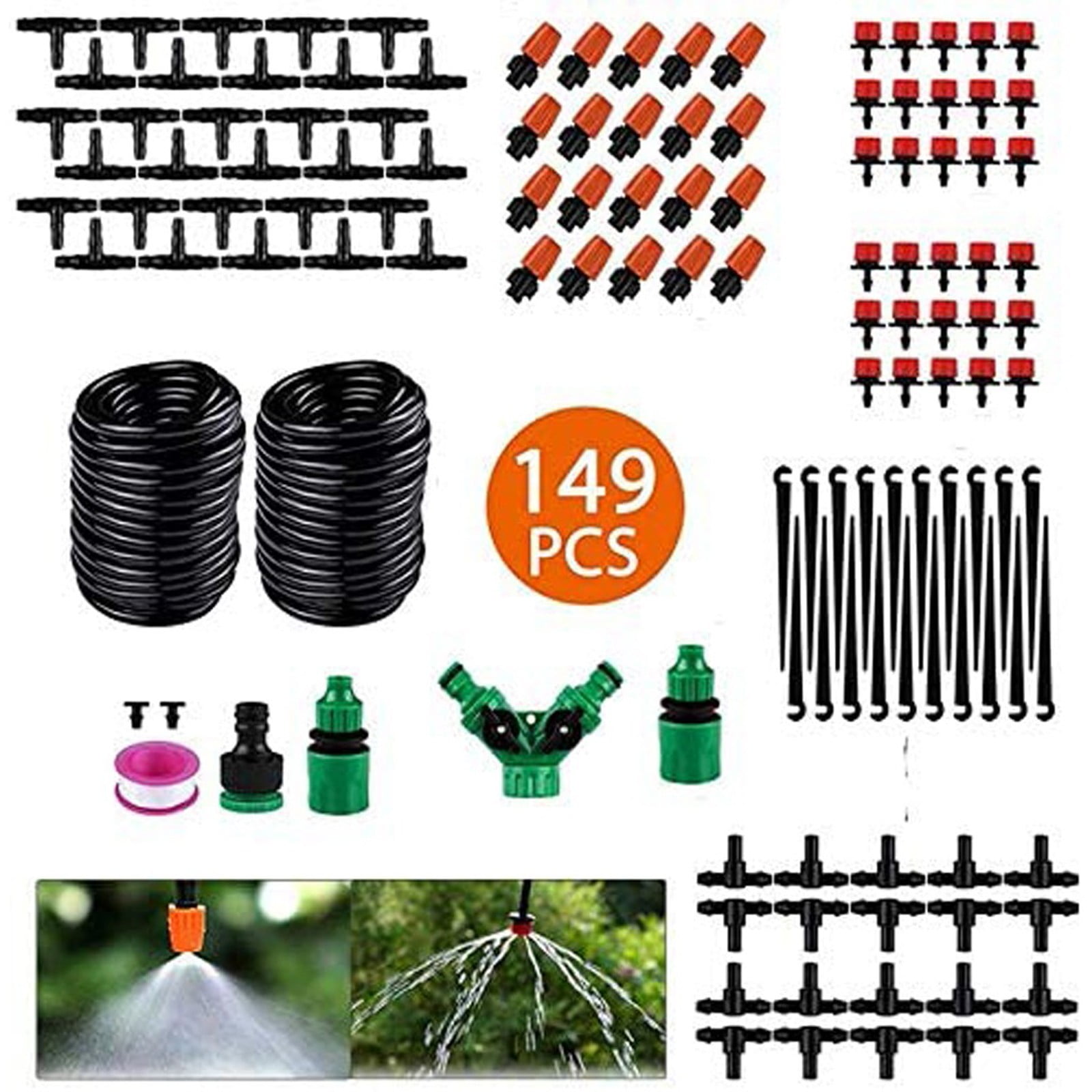 Irrigation System Kit Kit Garden Timer Tubing Hose Watering Kits Female