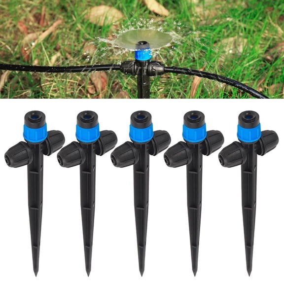 Irrigation System with 14 in Emitters Adjustable 360 Degree Spray for Reliable Water Distribution in Gardening
