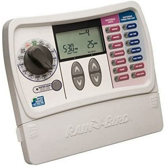 Rain Bird Irrigation Timer Watering Controller - Indoor Use - Multicolor