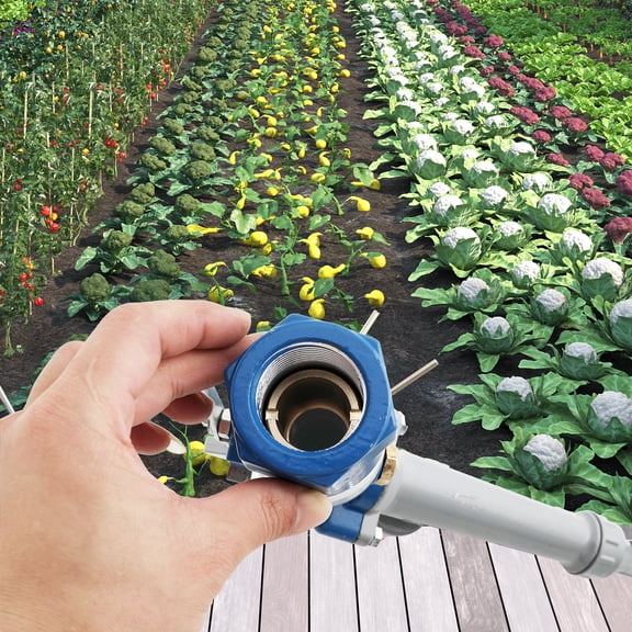 Irrigation Zinc Alloy Sprinklers Agriculture Large-Area Irrigation Spray Gun Lawn Farm Impact Irrigation Sprinkler Gun 360° Adjustable Water Spray Gun Pack of 2