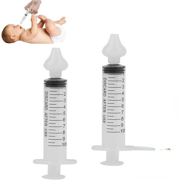 Irrigator for Baby,Syringe Nasal Irrigator,10ml Nasal Irrigator Portable Infant Nose Cleaner Nose Aspirator for Baby Fast All Natural Relief-Nasal Irrigation/Nasal Spray/Nasal Hygiene (2 PCS)