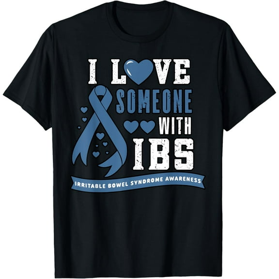 Irritable Bowel Syndrome I Love Someone with IBS Awareness T-Shirt