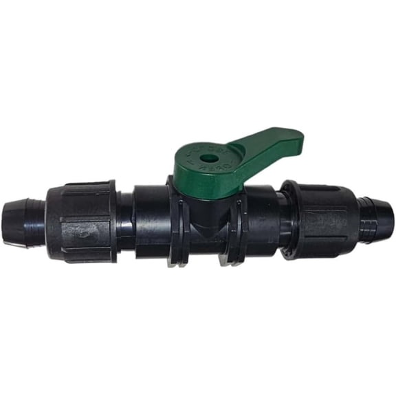 Irritec 3/4" Easy Loc Coupler w/Shutoff Valve Flow Control - Industrial Strength Reliability | Reusable, Leak-Proof Drip Irrigation Fitting USA Made | A2-VHF88 | 25 Pack