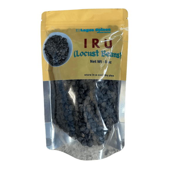 Lagos Spices Iru ( Dried Locust Beans)  -  | Ogiri | Dawadawa - 8 oz
