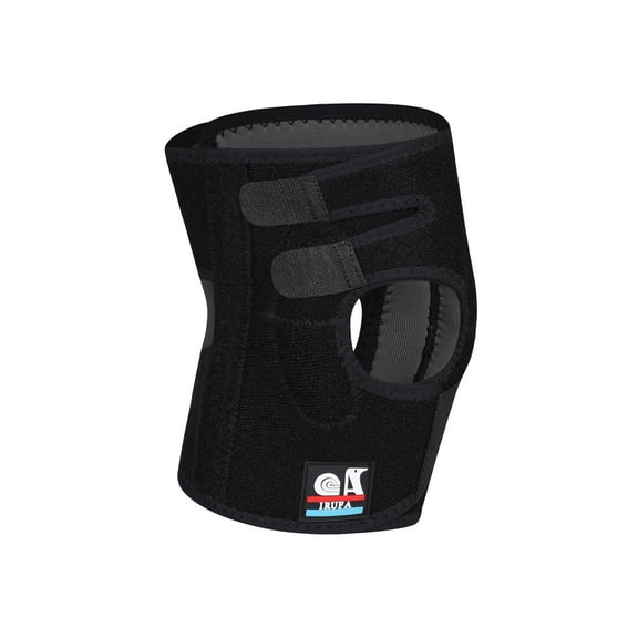 Irufa Adjustable 3D Breathable, Air Cushion Knee Brace, Black, M, 1 Count