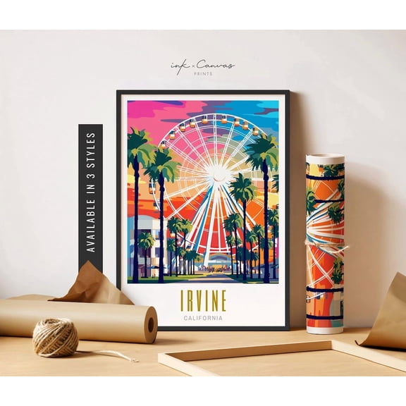 Irvine California Ferris Wheel Wall Decor