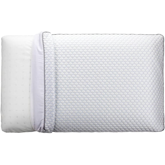 Irvine Home Collection Cooling Ventilated Memory Foam Pillow, Orthopedic Support, Neck and Back Support, Washable Cover