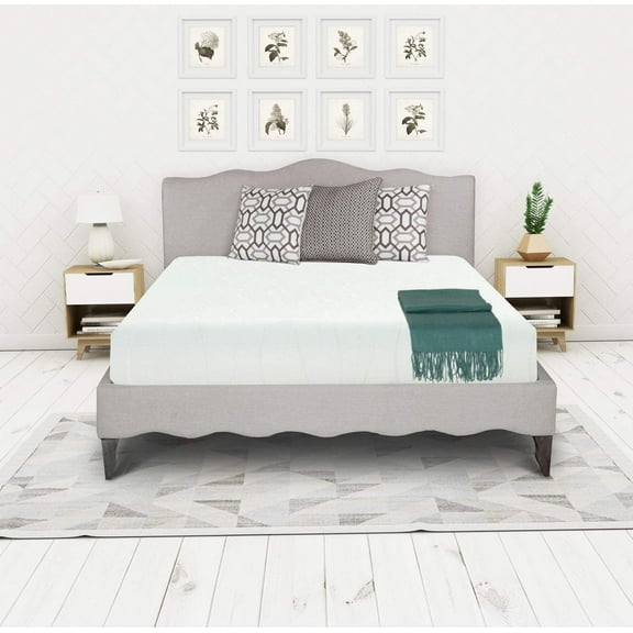 Irvine Home Collection Full Size 8-Inch, Gel Memory Foam Mattress, Medium Firm Feel, Breathable, Cool Sleep and Pressure Relief, CertiPUR-US Certified, Temperature Balanced
