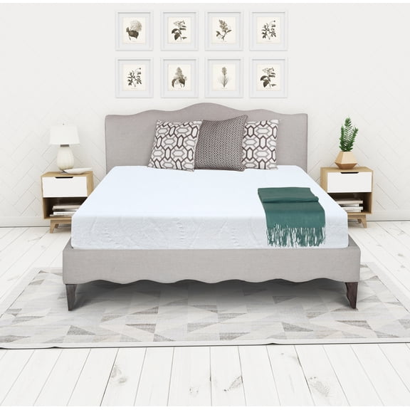 Irvine Home Collection King Size 8-Inch, Gel Memory Foam Mattress, Medium Firm Feel, Breathable, Cool Sleep and Pressure Relief, CertiPUR-US Certified, Temperature Balanced