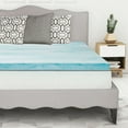 thumbnail image 1 of Irvine Home Collection Twin Size 3" Swirl Cooling Gel Infused Memory Foam Mattress Topper, CertiPUR-US, Breathable, Plush, Pressure Relief, 1 of 7