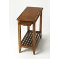 thumbnail image 1 of Irvine Olive Ash Burl Chairside Table, 1 of 2