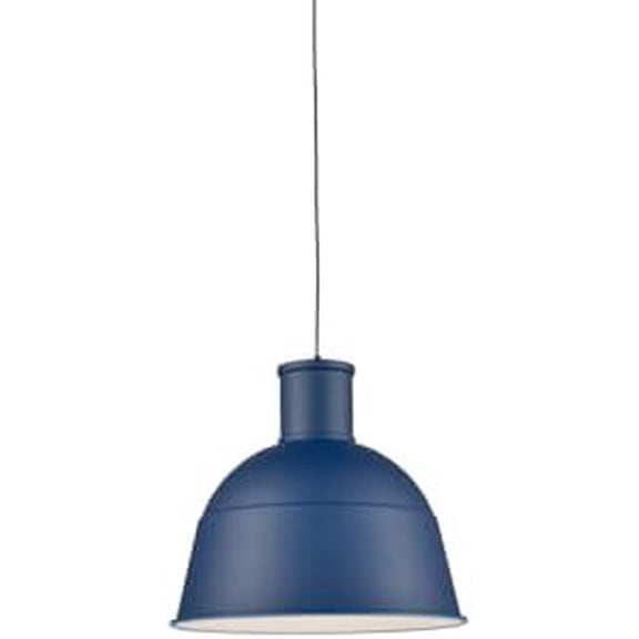 Irving 13" Pendant | Indigo Blue Finish | Matte White Interior Aluminum Shade | Modern Dome Pendant Light | Made of Aluminum | 13" D x 12.25" H | 493513-IB$$Tools & Hardware Other
