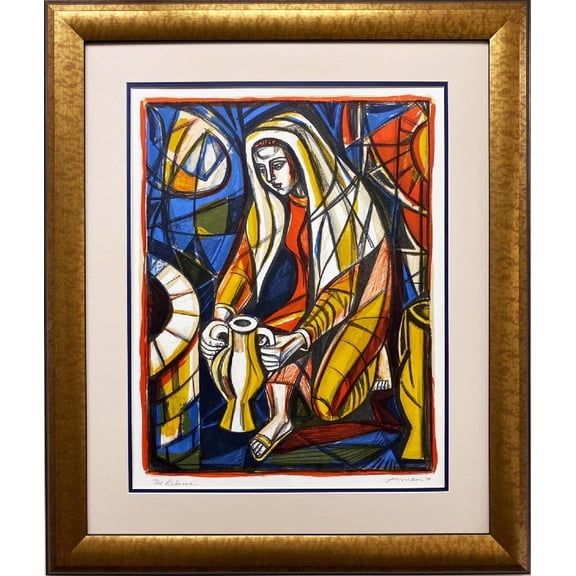 Irving Amen "Rebecca" FRAMED Hand Signed Limited Edition Litho Generic