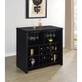 thumbnail image 1 of Irving Black Freestanding Home Bar with Open Storage, 1 of 6