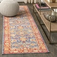 thumbnail image 1 of JONATHAN Y MODERN PERSIAN 2 x 8 Runner Rug, Irving Persian - Plum/Terracotta, MDP302A-28, 1 of 9